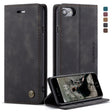 CaseMe-013 Multifunctional Retro Frosted Horizontal Flip Leather Case for iPhone 6 / 6s, with Card Slot & Holder & Wallet(Black) - free shipping - PMC Jewellery - Order now!