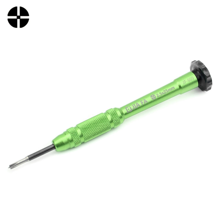 JIAFA JF-609-2.5 Hollow Cross Tip 2.5 Middle Bezel Repair Screwdriver(Green) - free shipping - PMC TechLife - Order now!