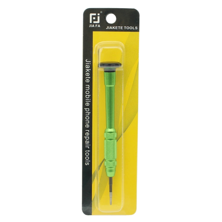 JIAFA JF-609-2.5 Hollow Cross Tip 2.5 Middle Bezel Repair Screwdriver(Green) - free shipping - PMC TechLife - Order now!