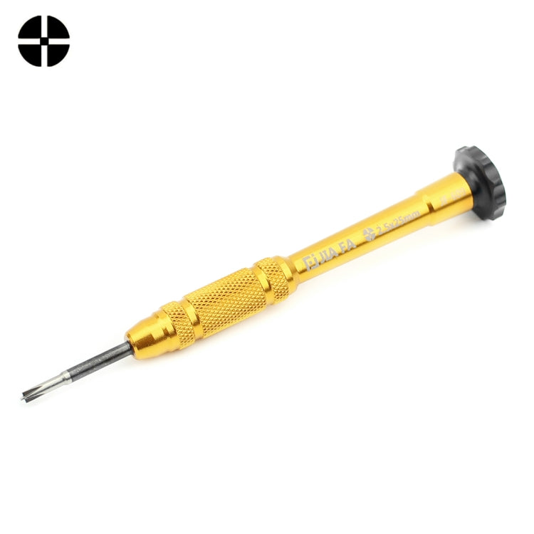 JIAFA JF-609-2.5 Hollow Cross Tip 2.5 Middle Bezel Repair Screwdriver(Gold) - free shipping - PMC TechLife - Order now!