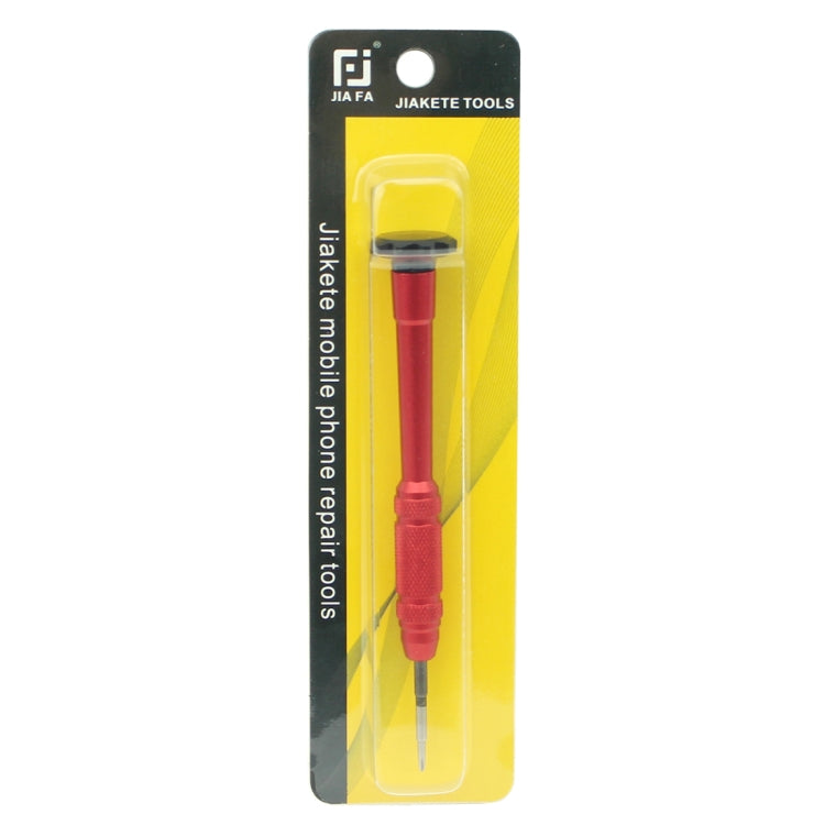 JIAFA JF-609-2.5 Hollow Cross Tip 2.5 Middle Bezel Repair Screwdriver(Red) - free shipping - PMC TechLife - Order now!