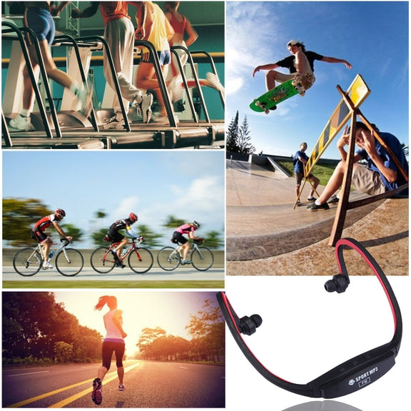 507 Life Water-resistant Sweatproof Stereo Wireless Sports Earbud Earphone In-ear Headphone Headset with Micro SD Card Slot, For Smart Phones & iPad & Laptop & Notebook & MP3 or Other Audio Devices, Maximum SD Card Storage: 32GB(Red)