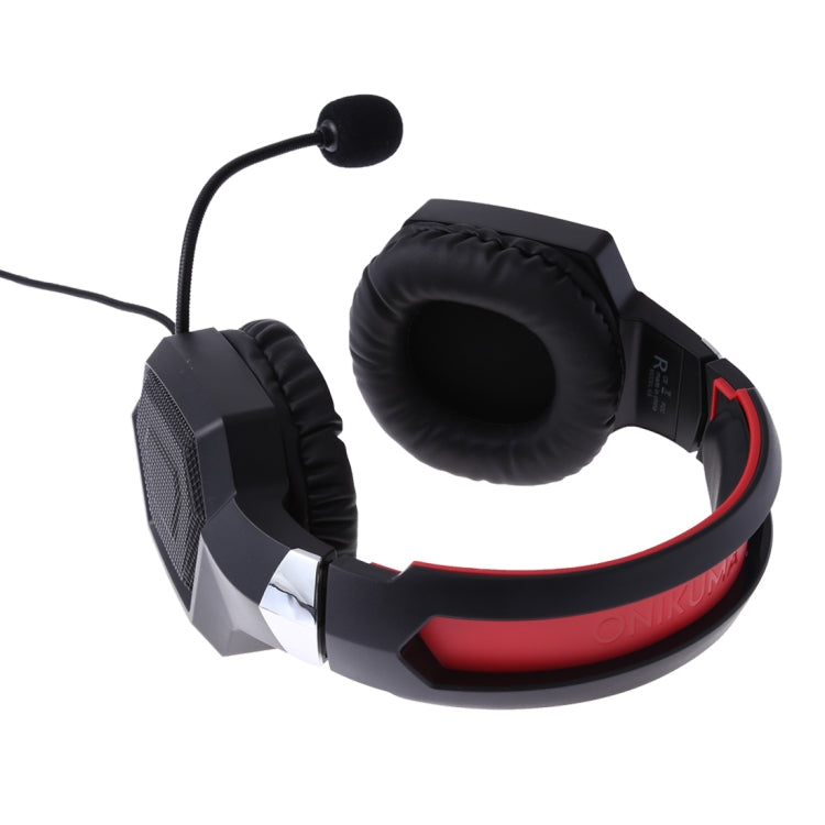 ONIKUMA K8 Over Ear Bass Stereo Surround Gaming Headphone with Microphone & LED Lights(Red) - free shipping - PMC Jewellery - Order now!