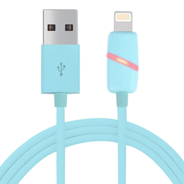 1m Circular Bobbin Gift Box Style 8 Pin to USB Data Sync Cable with Indicator for iPhone, iPad(Blue) - free shipping - PMC Jewellery - Order now!