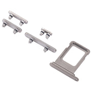 For iPhone 16 Pro Original SIM Card Tray + Side Keys (Silver)