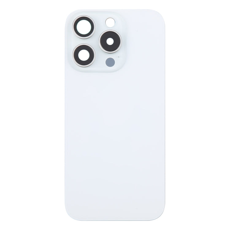 For iPhone 16 Pro Max Original Glass Battery Back Cover with Camera Lens Cover(White) - Back Cover by PMC Jewellery | Online Shopping South Africa | PMC Jewellery | Buy Now Pay Later Mobicred