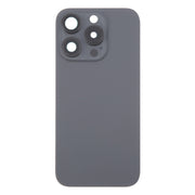 For iPhone 16 Pro Max Original Glass Battery Back Cover with Camera Lens Cover + MagSafe Magnet(Black)