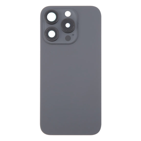 For iPhone 16 Pro Max Original Glass Battery Back Cover with Camera Lens Cover + MagSafe Magnet(Black)
