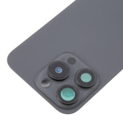 For iPhone 16 Pro Max Original Glass Battery Back Cover with Camera Lens Cover + MagSafe Magnet(Black)