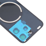 For iPhone 16 Pro Max Original Glass Battery Back Cover with Camera Lens Cover + MagSafe Magnet(Silver)