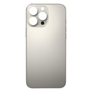 For iPhone 16 Pro Max Easy Replacement Big Camera Hole Glass Back Battery Cover(Titanium)