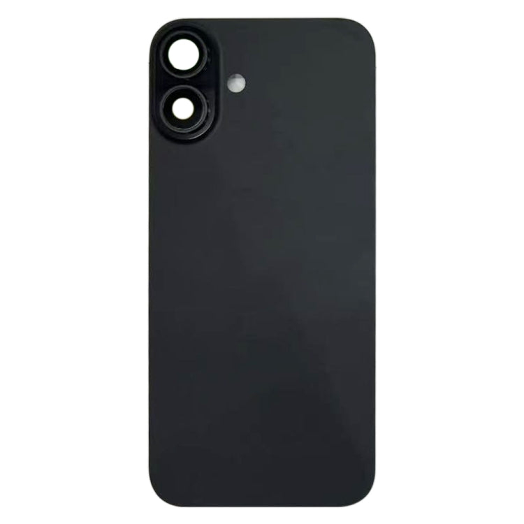 For iPhone 16 Battery Back Cover with Camera Lens Cover(Black) -  by PMC TechLife | Online Shopping South Africa | PMC TechLife | Buy Now Pay Later Mobicred