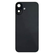 For iPhone 16 Battery Back Cover with Camera Lens Cover(Black)