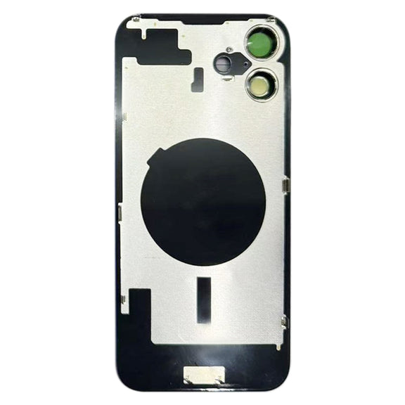 For iPhone 16 Battery Back Cover with Camera Lens Cover(Pink)