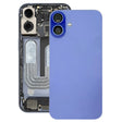 For iPhone 16 Battery Back Cover with Camera Lens Cover(Cyan) -  by PMC TechLife | Online Shopping South Africa | PMC TechLife | Buy Now Pay Later Mobicred