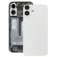 For iPhone 16 Battery Back Cover with Camera Lens Cover(White) -  by PMC TechLife | Online Shopping South Africa | PMC TechLife | Buy Now Pay Later Mobicred