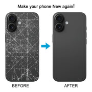 For iPhone 16 Battery Back Cover with Camera Lens Cover(Cyan)