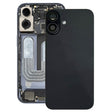 For iPhone 16 Plus Battery Back Cover with Camera Lens Cover(Black) -  by PMC TechLife | Online Shopping South Africa | PMC TechLife | Buy Now Pay Later Mobicred