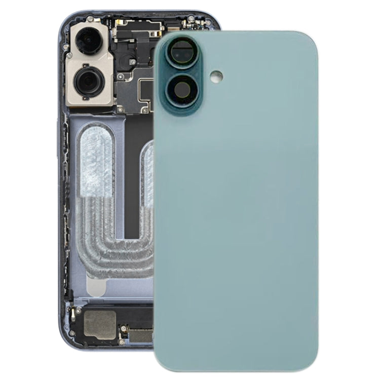 For iPhone 16 Plus Battery Back Cover with Camera Lens Cover(Green) -  by PMC TechLife | Online Shopping South Africa | PMC TechLife | Buy Now Pay Later Mobicred