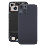 For iPhone 14 China Version Battery Back Cover with Middle Frame(Black)