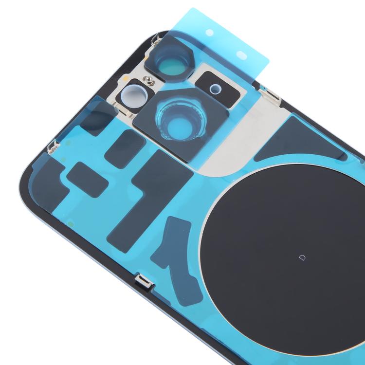 For iPhone 14 EU Version Battery Back Cover with Middle Frame(Blue)
