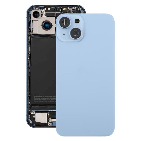 For iPhone 14 EU Version Battery Back Cover with Middle Frame(Blue)