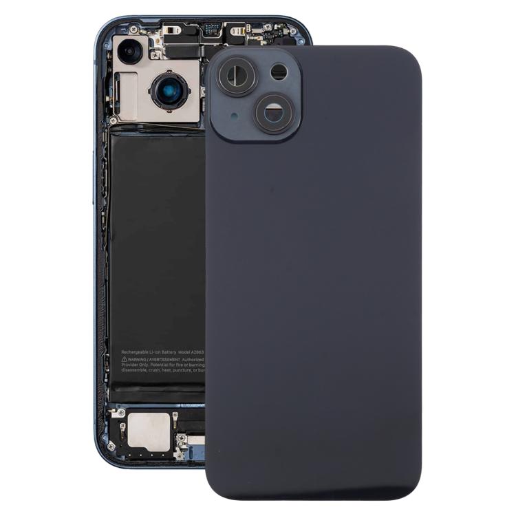For iPhone 14 Plus EU Version Battery Back Cover with Middle Frame(Black) - Back Cover by PMc TechLife | Online Shopping South Africa | PMc TechLife | Buy Now Pay Later Mobicred