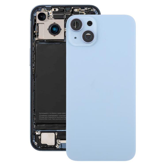 For iPhone 14 Plus EU Version Battery Back Cover with Middle Frame(Blue)