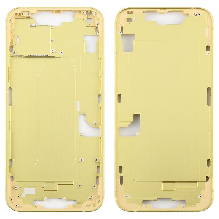 For iPhone 14 Plus Middle Frame Bezel Plate (Yellow) - Others by PMc TechLife | Online Shopping South Africa | PMc TechLife | Buy Now Pay Later Mobicred