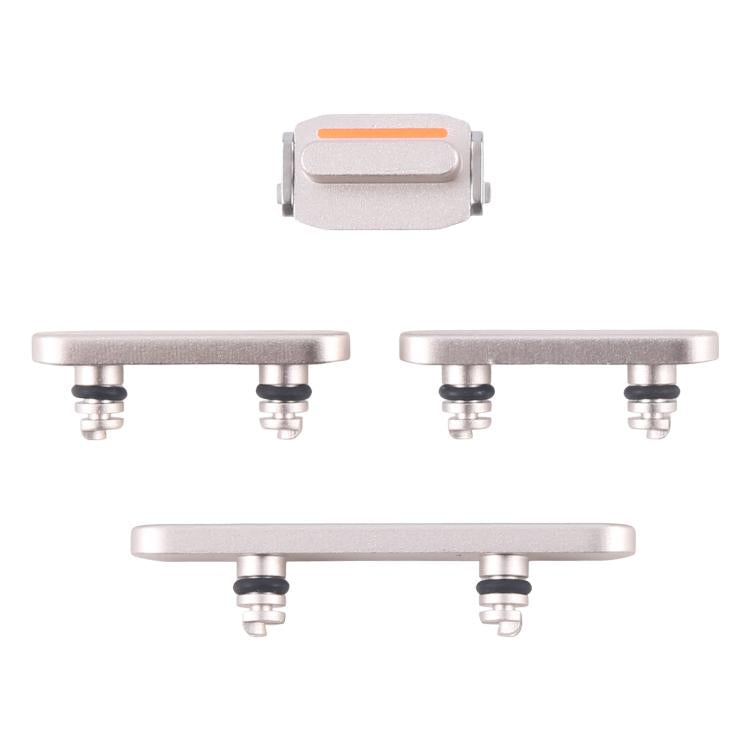 For iPhone 16e Power Button and Volume Control Button (Silver)