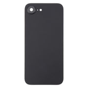For iPhone 16e Glass Battery Back Cover with Camera Lens Cover(Black)