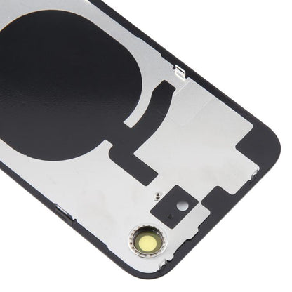 For iPhone 16e Glass Battery Back Cover with Camera Lens Cover(Black) - free shipping - PMC Jewellery - Order now!