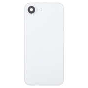 For iPhone 16e Glass Battery Back Cover with Camera Lens Cover(White)