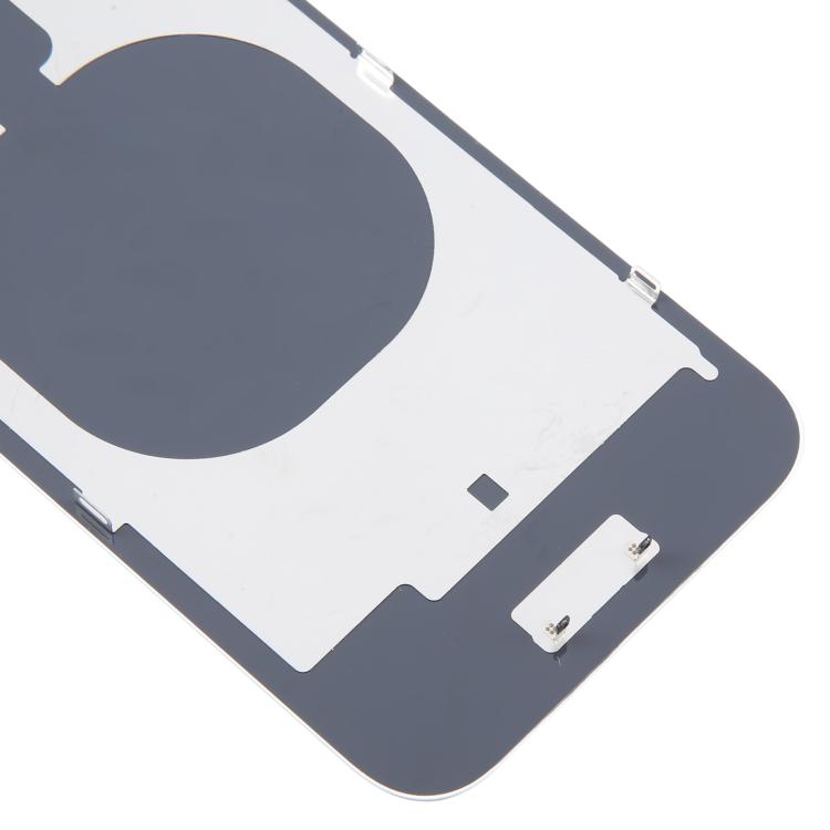 For iPhone 16e Glass Battery Back Cover with Camera Lens Cover(White)