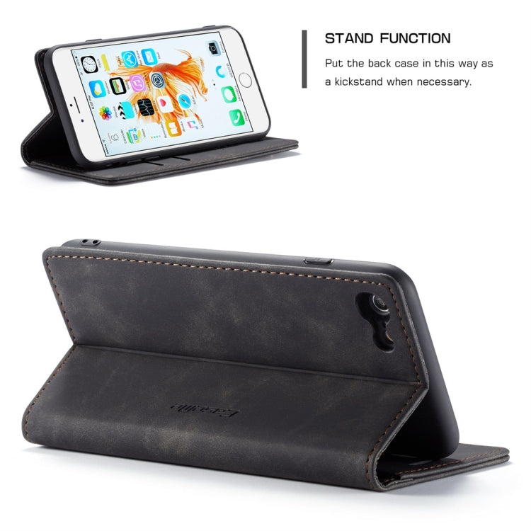 CaseMe-013 Multifunctional Retro Frosted Horizontal Flip Leather Case for iPhone 6 Plus / 6s Plus, with Card Slot & Holder & Wallet(Black) - More iPhone Cases by CaseMe | Online Shopping South Africa | PMC Jewellery | Buy Now Pay Later Mobicred