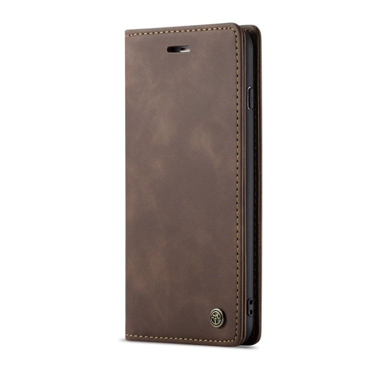CaseMe-013 Multifunctional Retro Frosted Horizontal Flip Leather Case for iPhone 6 Plus / 6s Plus, with Card Slot & Holder & Wallet(Coffee)