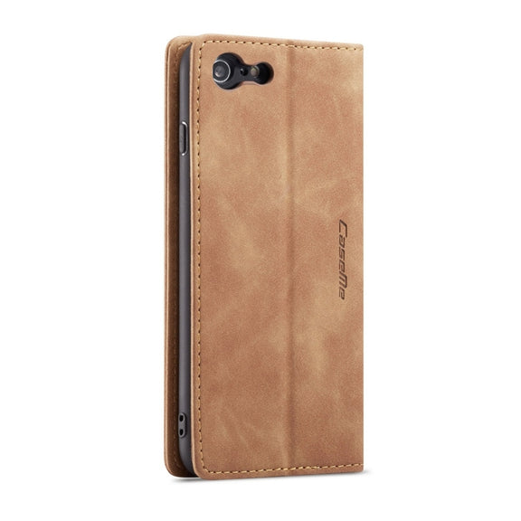 CaseMe-013 Multifunctional Retro Frosted Horizontal Flip Leather Case for iPhone 6 Plus / 6s Plus, with Card Slot & Holder & Wallet(Brown)
