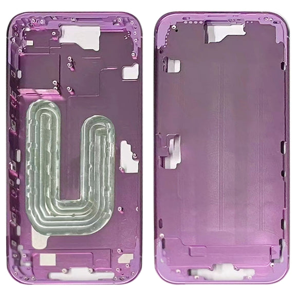 For iPhone 16 Middle Frame Bezel Plate (Pink)