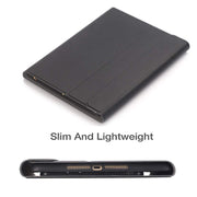 Detachable Bluetooth Keyboard + Horizontal Flip Leather Tablet Case with Holder & Pencil Holder for iPad Pro 9.7 inch, iPad Air, iPad Air 2, iPad 9.7 inch (2017), iPad 9.7 inch (2018) (Black)