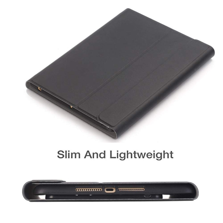 Detachable Bluetooth Keyboard + Horizontal Flip Leather Tablet Case with Holder & Pencil Holder for iPad Pro 9.7 inch, iPad Air, iPad Air 2, iPad 9.7 inch (2017), iPad 9.7 inch (2018) (Black)