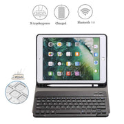 Detachable Bluetooth Keyboard + Horizontal Flip Leather Tablet Case with Holder & Pencil Holder for iPad Pro 9.7 inch, iPad Air, iPad Air 2, iPad 9.7 inch (2017), iPad 9.7 inch (2018) (Black)
