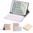 Detachable Bluetooth Keyboard + Horizontal Flip Leather Tablet Case with Holder & Pencil Holder for iPad Pro 9.7 inch, iPad Air, iPad Air 2, iPad 9.7 inch (2017), iPad 9.7 inch (2018) (Gold) - free shipping - PMC TechLife - Order now!