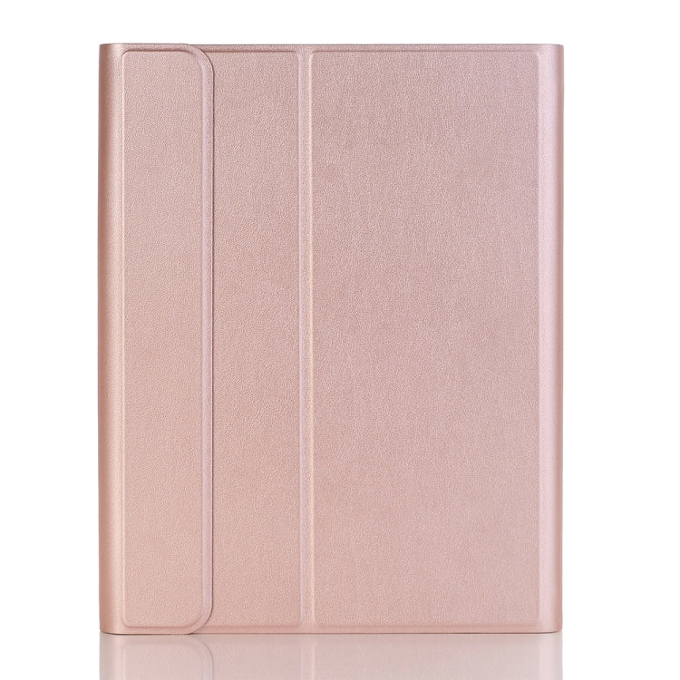 Detachable Bluetooth Keyboard + Horizontal Flip Leather Tablet Case with Holder & Pencil Holder for iPad Pro 9.7 inch, iPad Air, iPad Air 2, iPad 9.7 inch (2017), iPad 9.7 inch (2018) (Rose Gold)