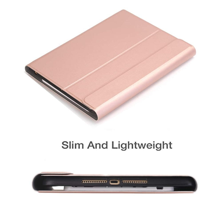 Detachable Bluetooth Keyboard + Horizontal Flip Leather Tablet Case with Holder & Pencil Holder for iPad Pro 9.7 inch, iPad Air, iPad Air 2, iPad 9.7 inch (2017), iPad 9.7 inch (2018) (Rose Gold) - For iPad Pro by PMC TechLife | Online Shopping South Africa | PMC TechLife