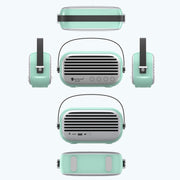 NewRixing NR-3000 Stylish Household Bluetooth Speaker with Hands-free Call Function, Support TF Card & USB & FM & AUX(Black)