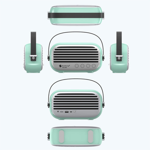 NewRixing NR-3000 Stylish Household Bluetooth Speaker with Hands-free Call Function, Support TF Card & USB & FM & AUX(Red)
