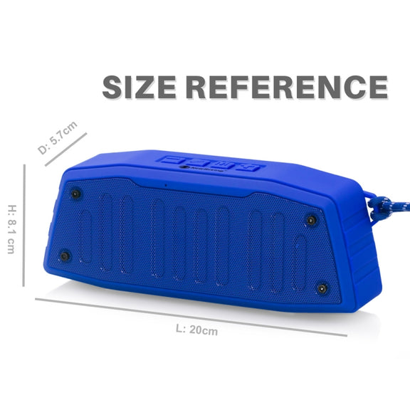 NewRixing NR-4019 Outdoor Portable Bluetooth Speaker with Hands-free Call Function, Support TF Card & USB & FM & AUX (Red)