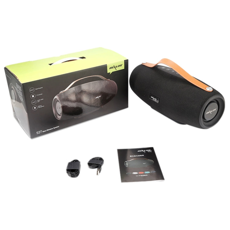 ZEALOT S27 Multifunctional Bass Wireless Bluetooth Speaker, Built-in Microphone, Support Bluetooth Call & AUX & TF Card & 1x93mm + 2x66mm Speakers(Camouflage Blue)
