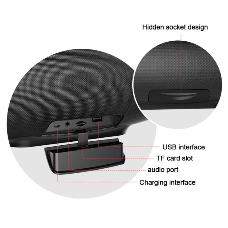 ZEALOT S27 Multifunctional Bass Wireless Bluetooth Speaker, Built-in Microphone, Support Bluetooth Call & AUX & TF Card & 1x93mm + 2x66mm Speakers(Camouflage Blue)