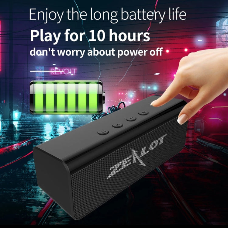 ZEALOT S31 10W 3D HiFi Stereo Wireless Bluetooth Speaker, Support Hands-free / USB / AUX / TF Card(Black)